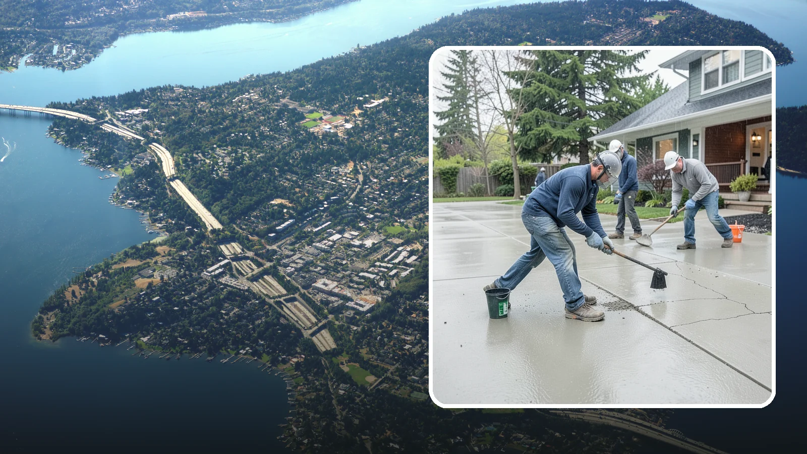 Concrete Repair in Mercer Island, King County, WA - Restore cracked, spalled, or settling concrete before Puget Sound moisture turns small flaws into costly failures.