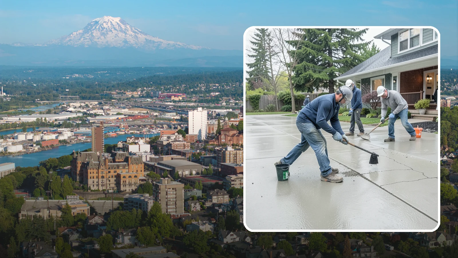 Concrete Repair in Tacoma, Pierce County, WA - Restore cracked, spalled, or settling concrete before Puget Sound moisture turns small flaws into costly failures.
