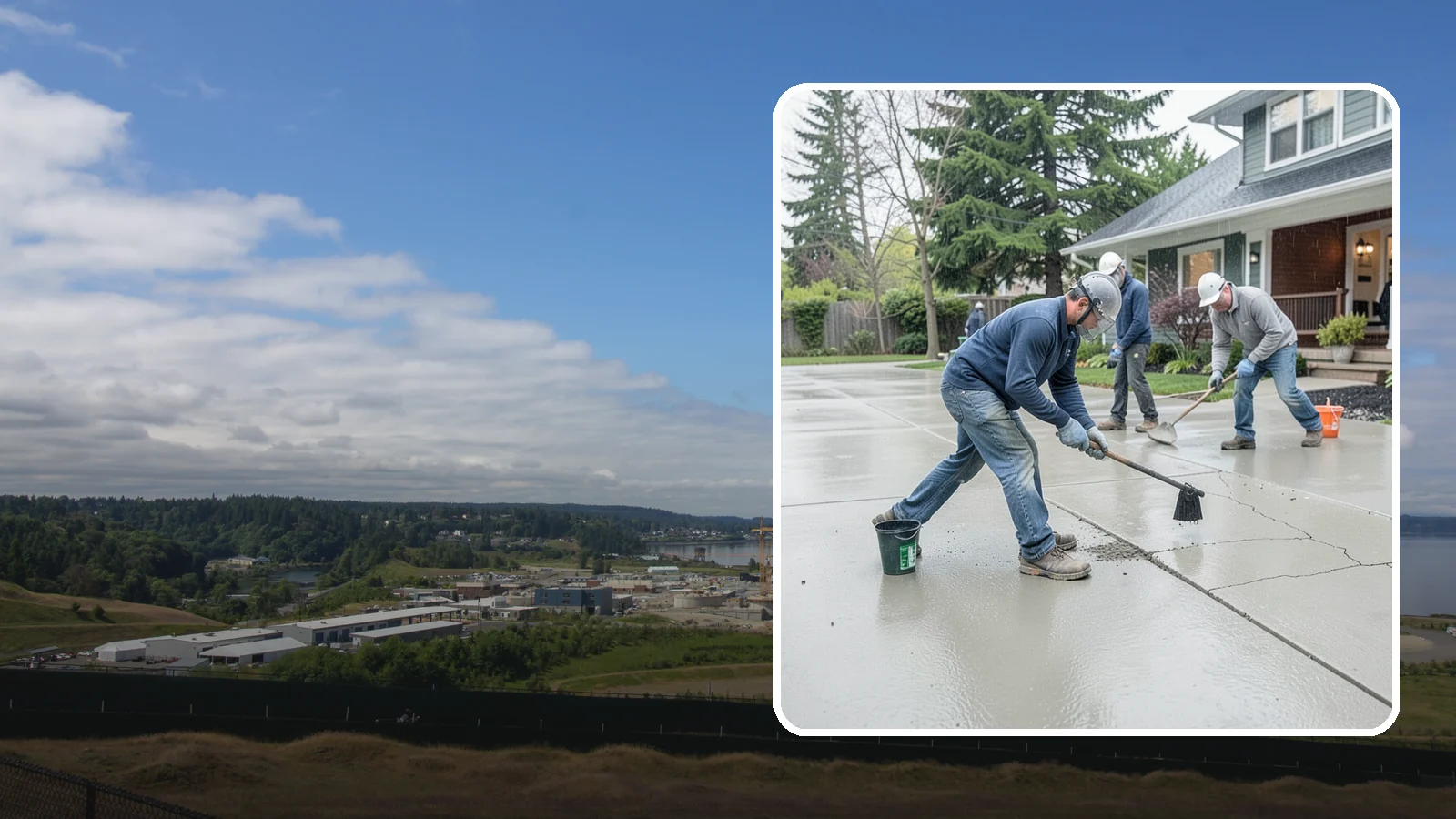 Concrete Repair in University Place, Pierce County, WA - Restore cracked, spalled, or settling concrete before Puget Sound moisture turns small flaws into costly failures.