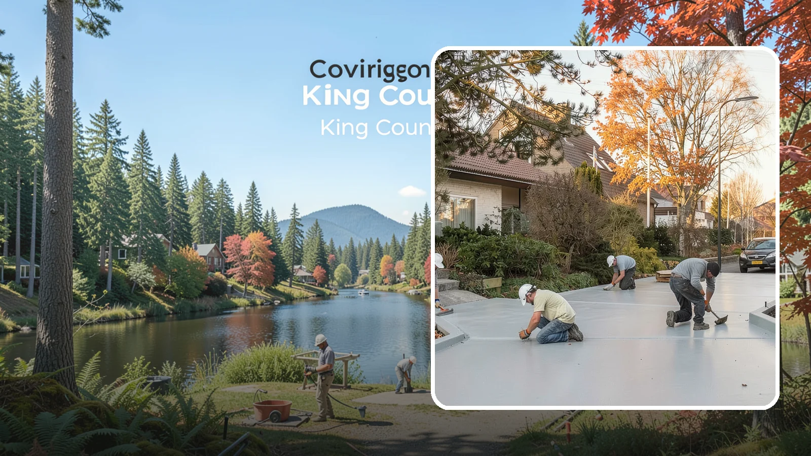 Concrete Resurfacing in Covington, King County, WA - Renew worn but structurally sound concrete with a fresh, durable overlay instead of full replacement.