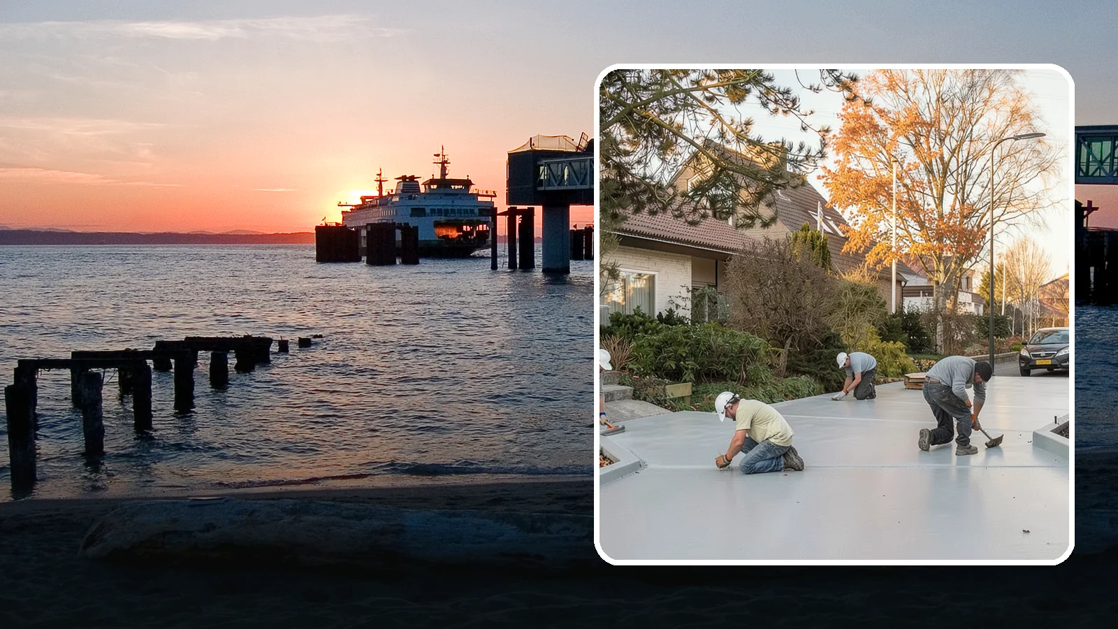 Concrete Resurfacing in Edmonds, Snohomish County, WA - Renew worn but structurally sound concrete with a fresh, durable overlay instead of full replacement.