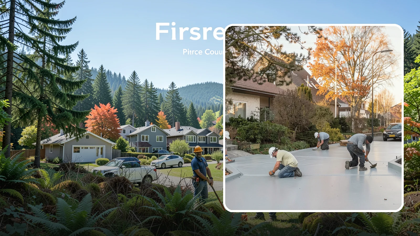 Concrete Resurfacing in Fircrest, Pierce County, WA - Renew worn but structurally sound concrete with a fresh, durable overlay instead of full replacement.