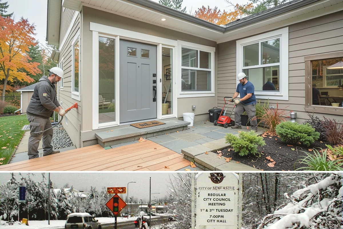 Concrete Resurfacing in Newcastle, King County, WA - Overlays bond and cure best in warm, dry weather, making summer the prime window for resurfacing.