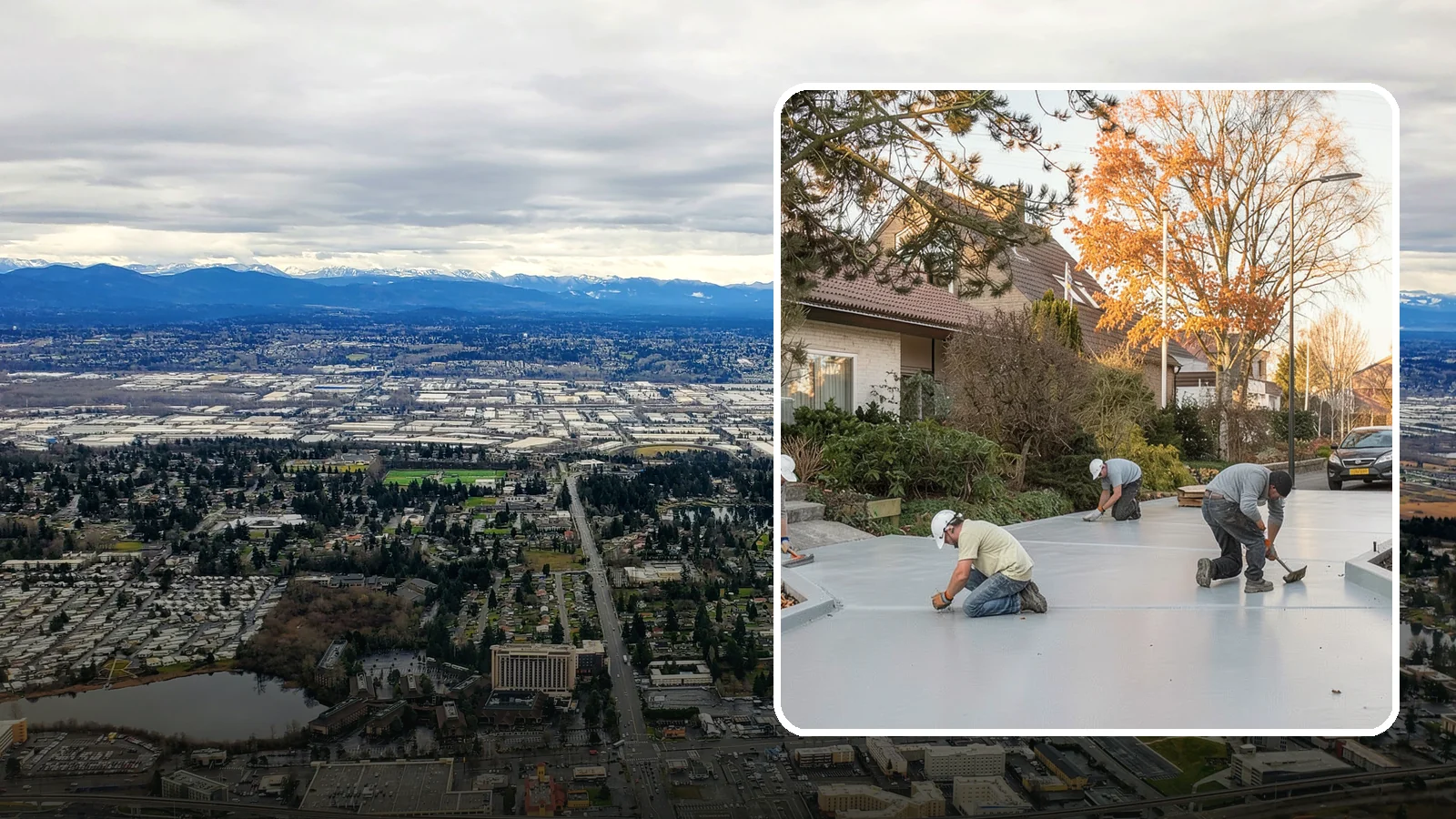 Concrete Resurfacing in SeaTac, King County, WA - Renew worn but structurally sound concrete with a fresh, durable overlay instead of full replacement.