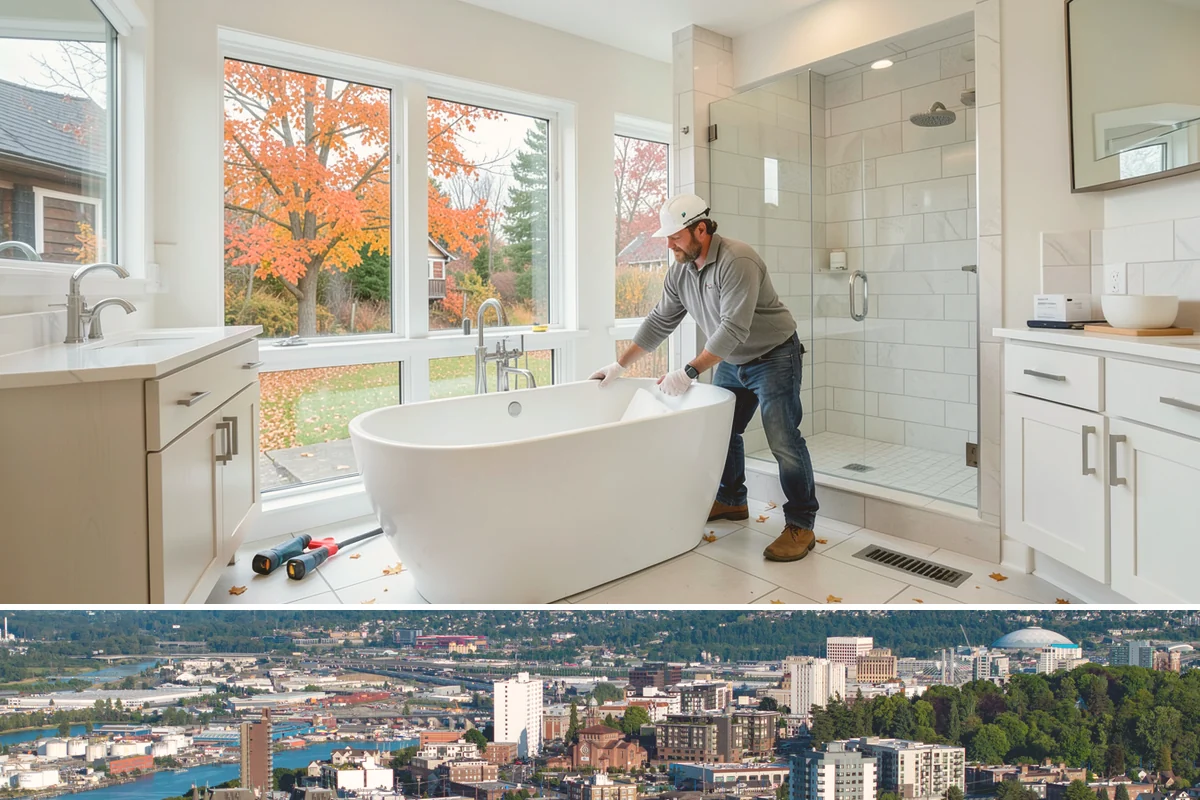 Concrete Resurfacing in Tacoma, Pierce County, WA - Overlays bond and cure best in warm, dry weather, making summer the prime window for resurfacing.