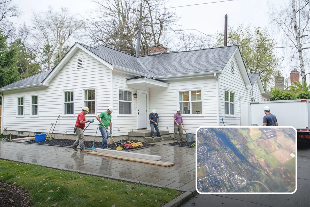 Concrete Slab Installation in Algona, King County, WA - Vapor barrier guards against ground moisture