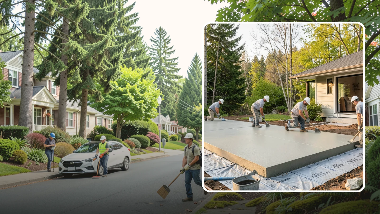 Concrete Slab Installation in Beaux Arts Village, King County, WA - Structural concrete slabs poured with vapor barriers and reinforcement suited to damp Northwest ground.