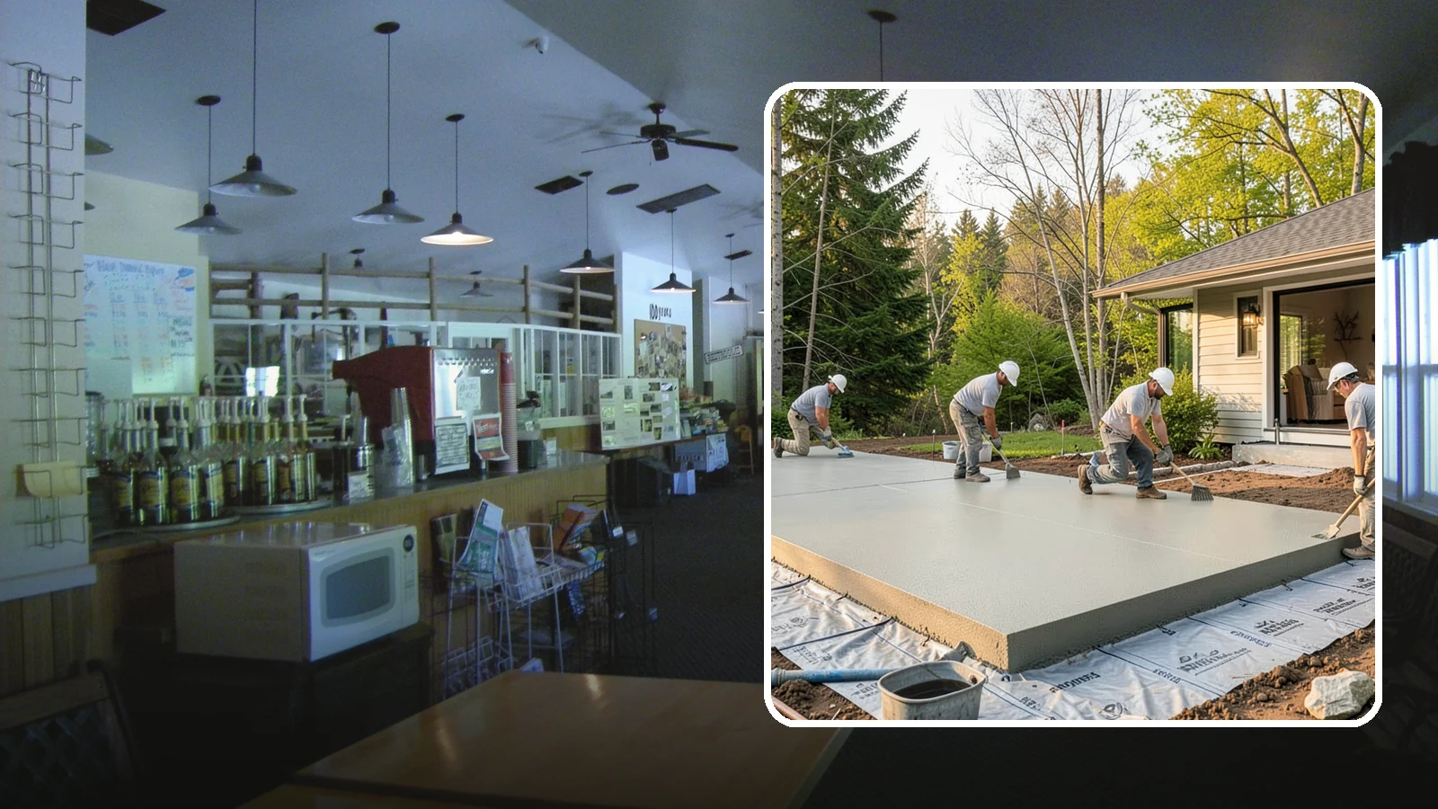 Concrete Slab Installation in Black Diamond, King County, WA - Structural concrete slabs poured with vapor barriers and reinforcement suited to damp Northwest ground.