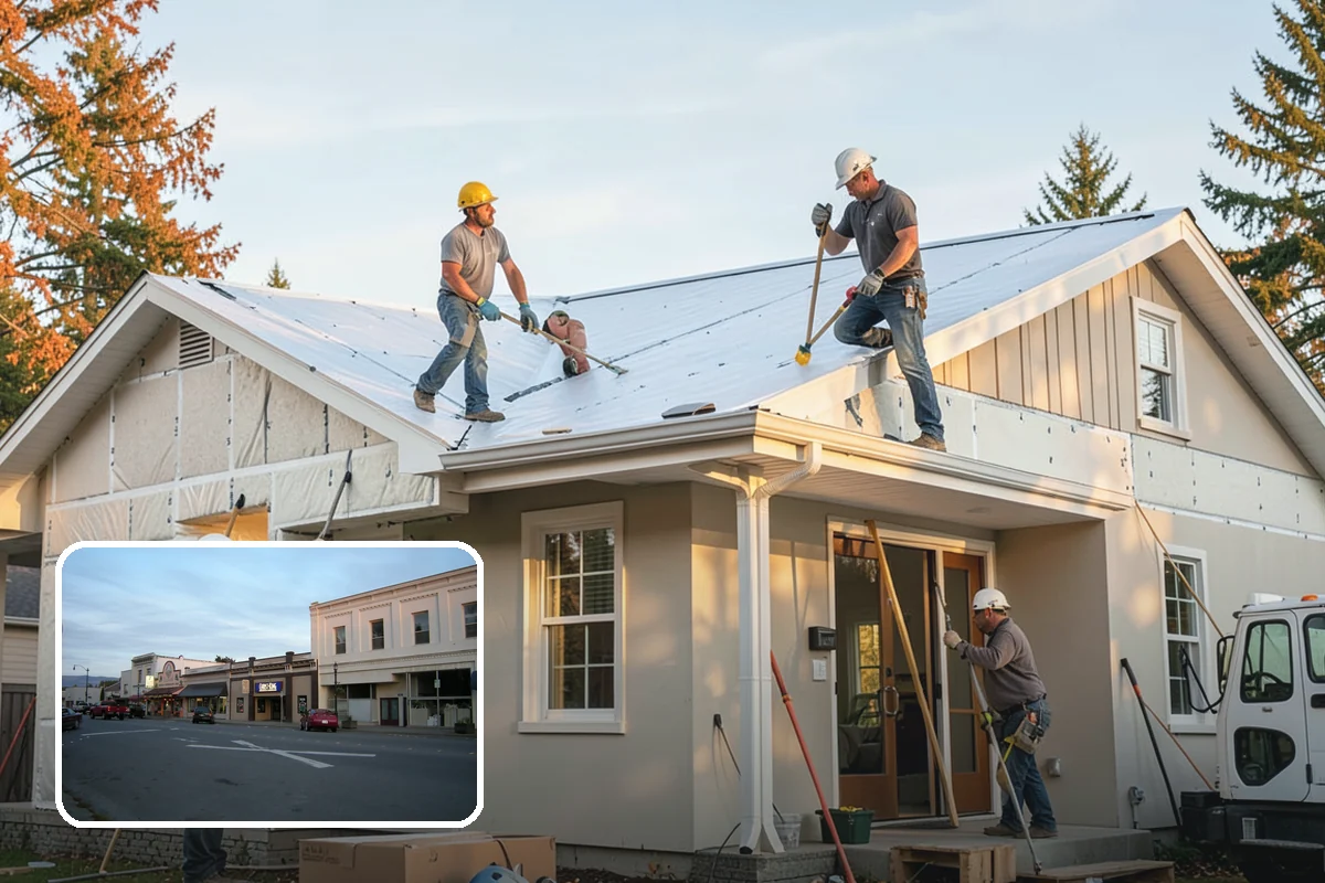 Concrete Slab Installation in Burlington, Skagit County, WA - Vapor barrier guards against ground moisture