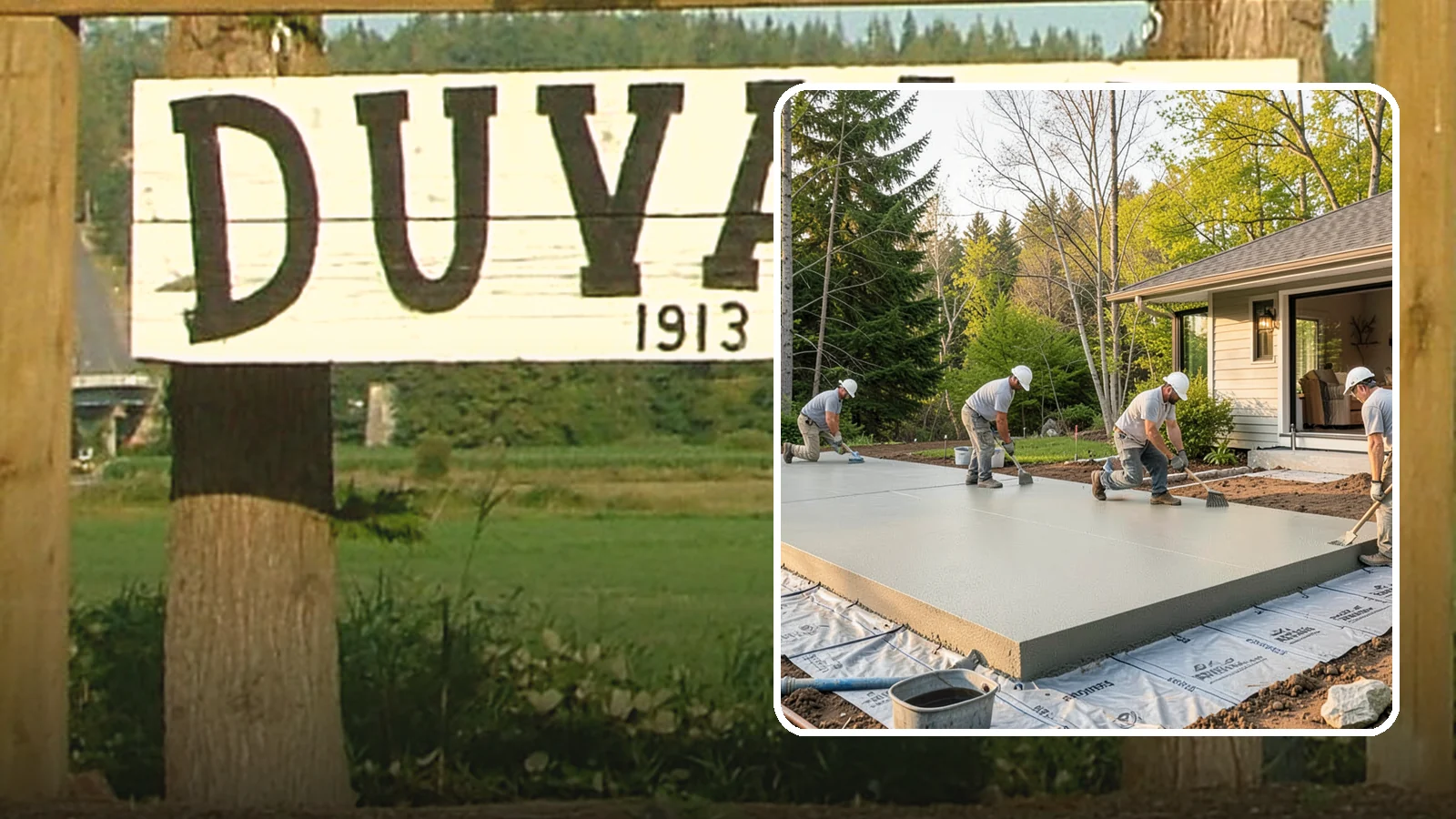 Concrete Slab Installation in Duvall, King County, WA - Structural concrete slabs poured with vapor barriers and reinforcement suited to damp Northwest ground.