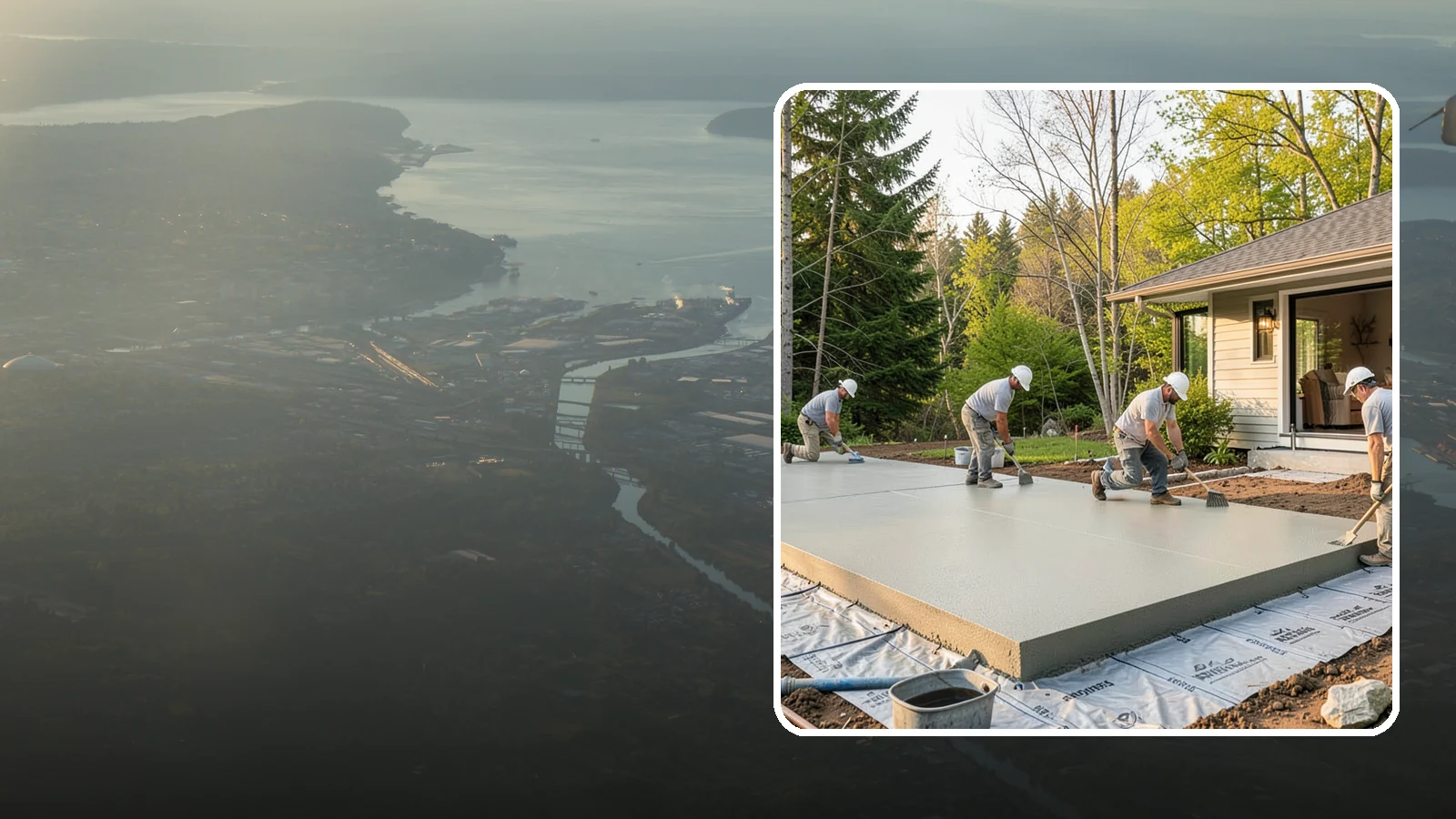 Concrete Slab Installation in Fife, Pierce County, WA - Structural concrete slabs poured with vapor barriers and reinforcement suited to damp Northwest ground.