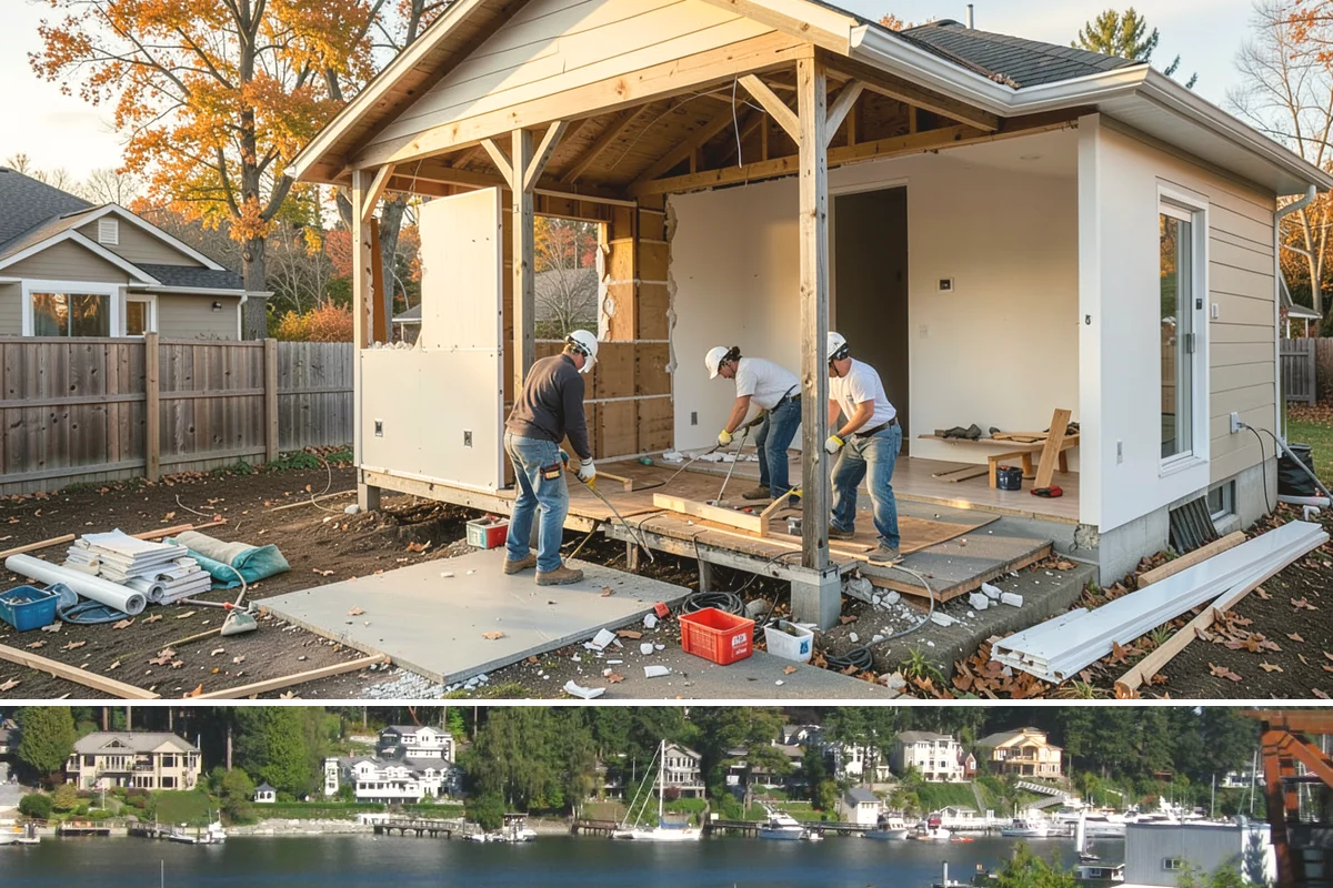 Concrete Slab Installation in Gig Harbor, Pierce County, WA - We target the dry summer season so slabs cure evenly without rain disruption to the finish.