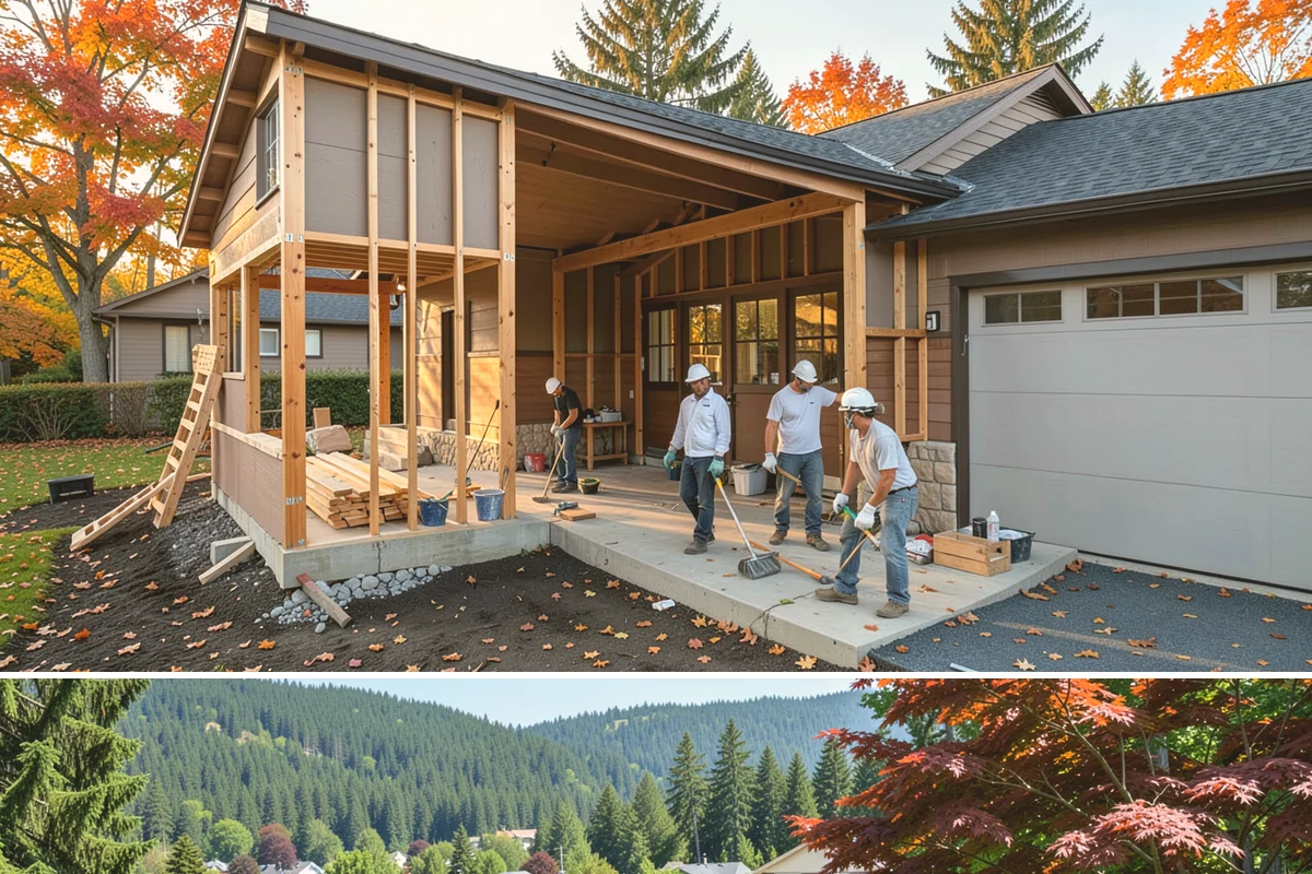 Concrete Slab Installation in Index, Snohomish County, WA - We target the dry summer season so slabs cure evenly without rain disruption to the finish.