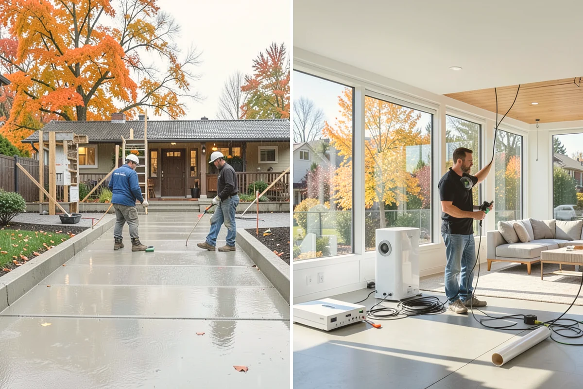 Concrete Slab Installation in Lynnwood, Snohomish County, WA - Excavate and grade the slab area