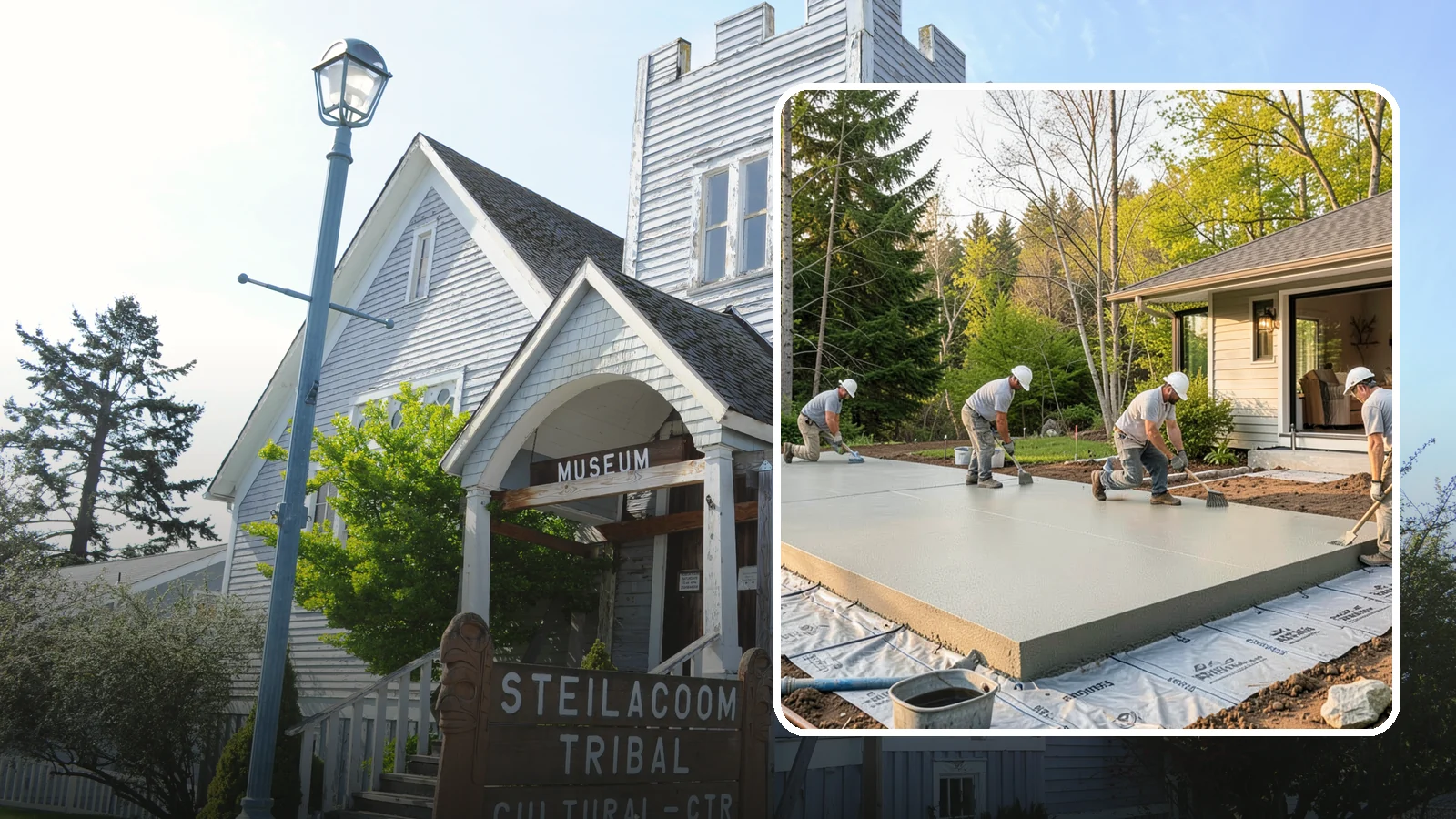 Concrete Slab Installation in Steilacoom, Pierce County, WA - Structural concrete slabs poured with vapor barriers and reinforcement suited to damp Northwest ground.