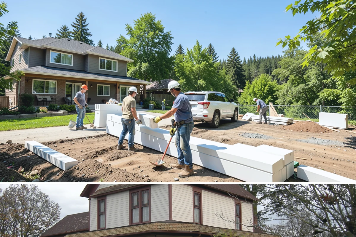 Concrete Slab Installation in Sumner, Pierce County, WA - We target the dry summer season so slabs cure evenly without rain disruption to the finish.