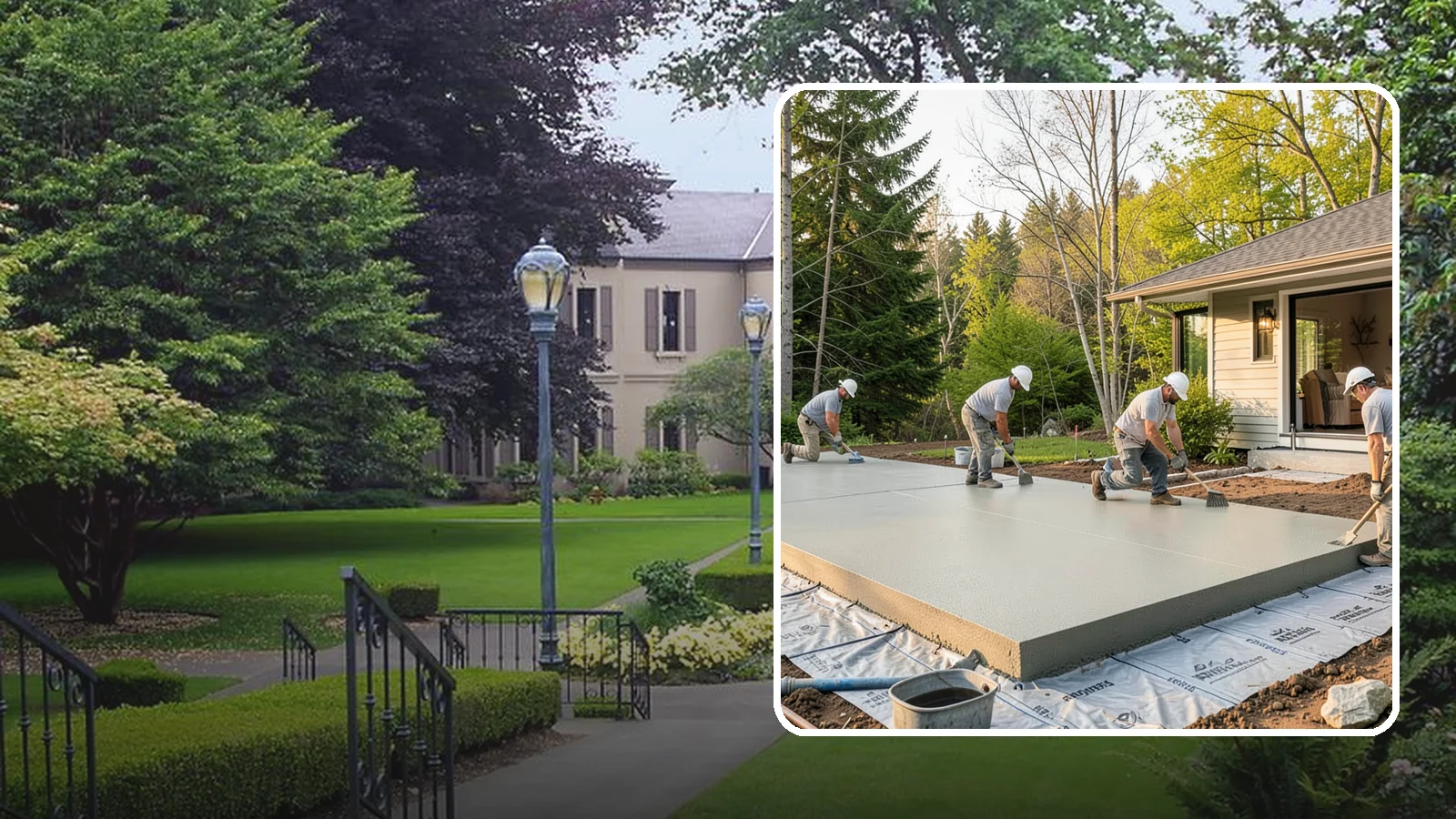 Concrete Slab Installation in Woodinville, King County, WA - Structural concrete slabs poured with vapor barriers and reinforcement suited to damp Northwest ground.