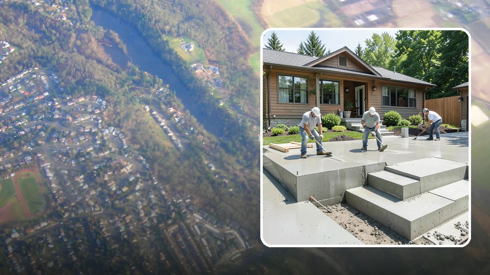 Concrete Steps Construction in Algona, King County, WA - Solid, code-height concrete steps engineered for safe footing in rain-soaked Puget Sound conditions.