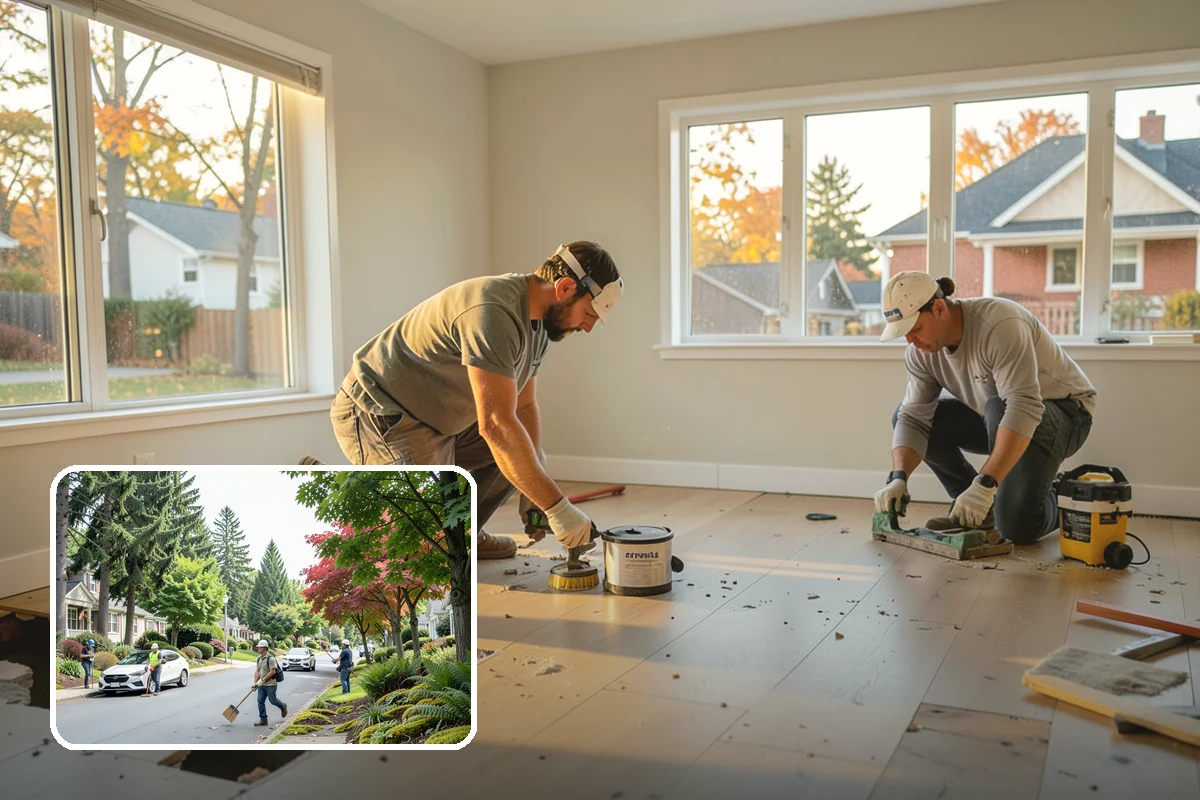 Concrete Steps Construction in Beaux Arts Village, King County, WA - Uniform rise and run that meets safety code