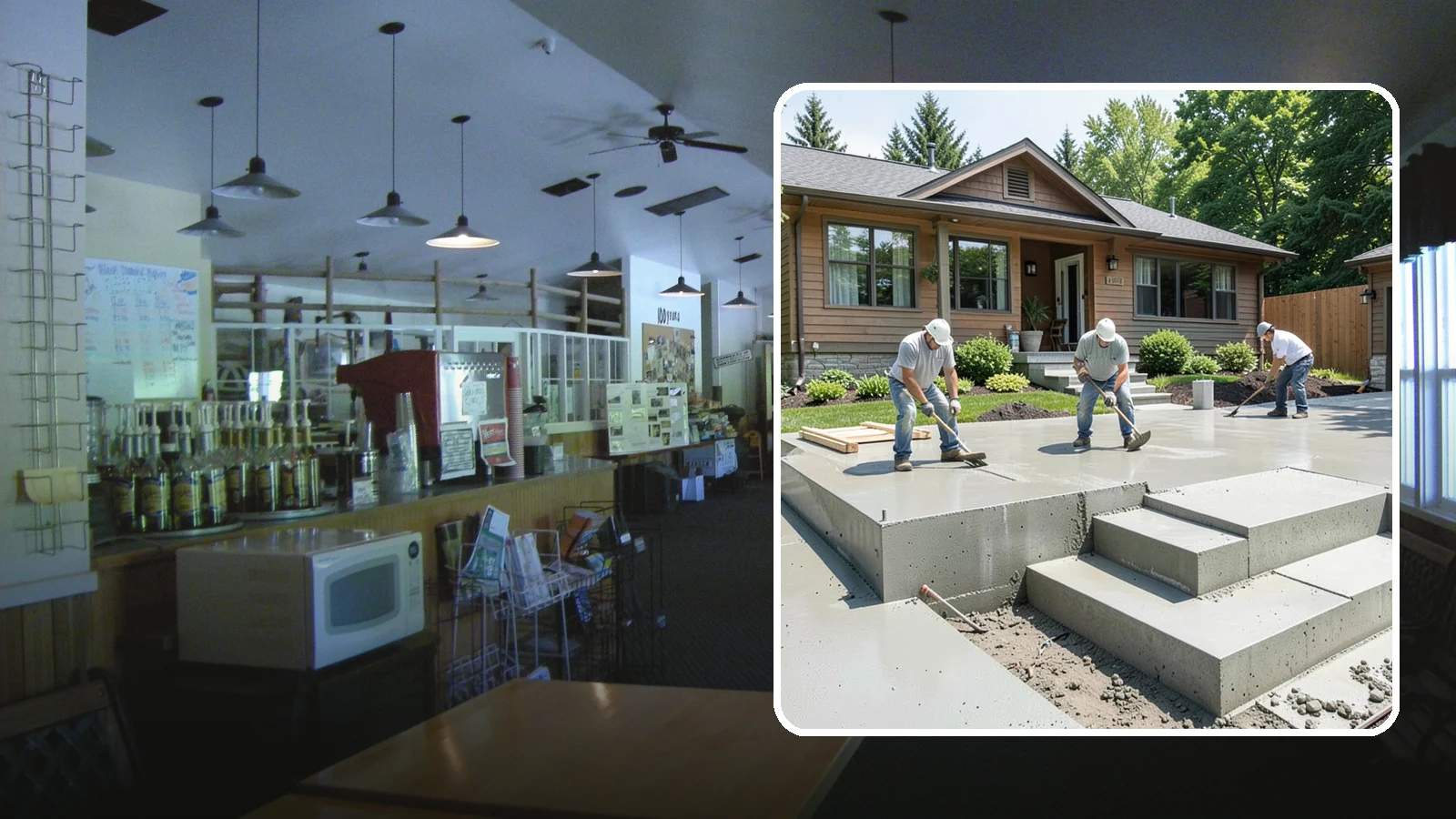 Concrete Steps Construction in Black Diamond, King County, WA - Solid, code-height concrete steps engineered for safe footing in rain-soaked Puget Sound conditions.