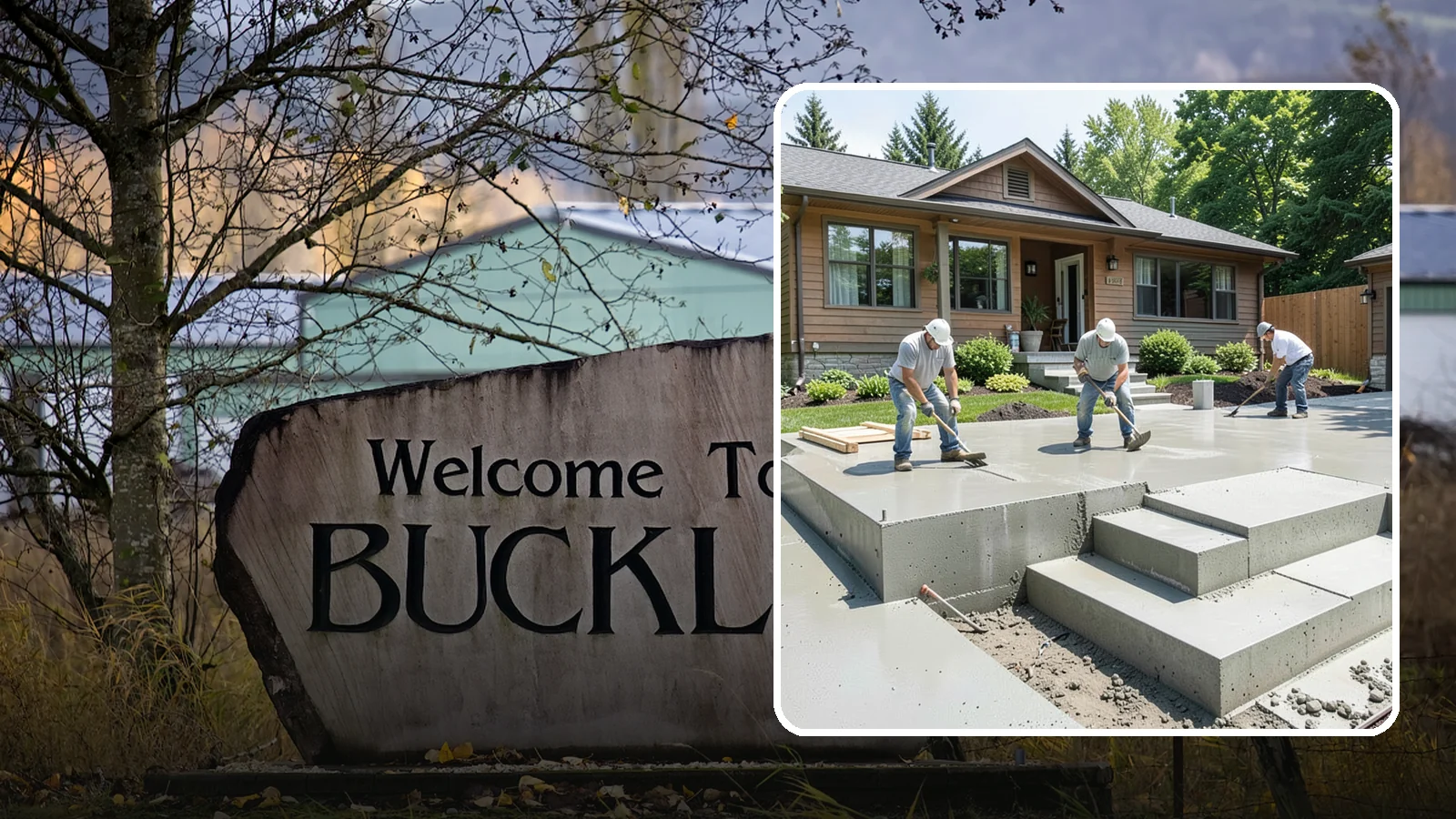 Concrete Steps Construction in Buckley, Pierce County, WA - Solid, code-height concrete steps engineered for safe footing in rain-soaked Puget Sound conditions.