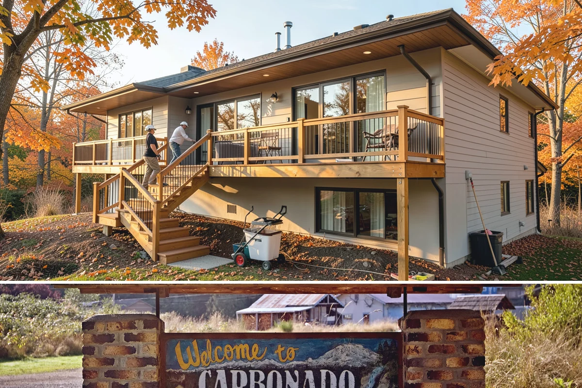 Concrete Steps Construction in Carbonado, Pierce County, WA - Summer and early fall provide dependable curing weather for structural stairs before the wet season.