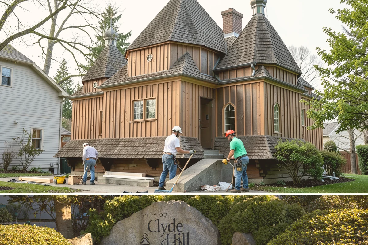 Concrete Steps Construction in Clyde Hill, King County, WA - Summer and early fall provide dependable curing weather for structural stairs before the wet season.
