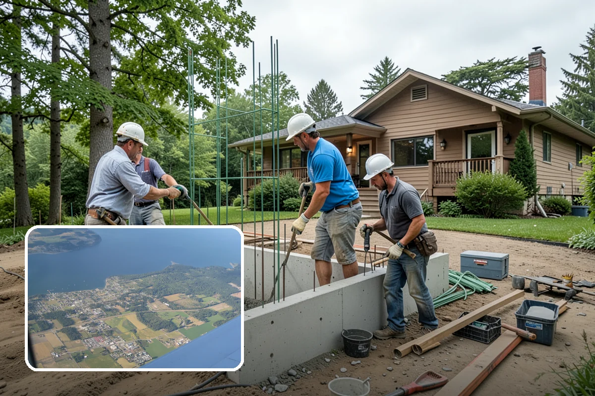Concrete Steps Construction in Coupeville, Island County, WA - Uniform rise and run that meets safety code