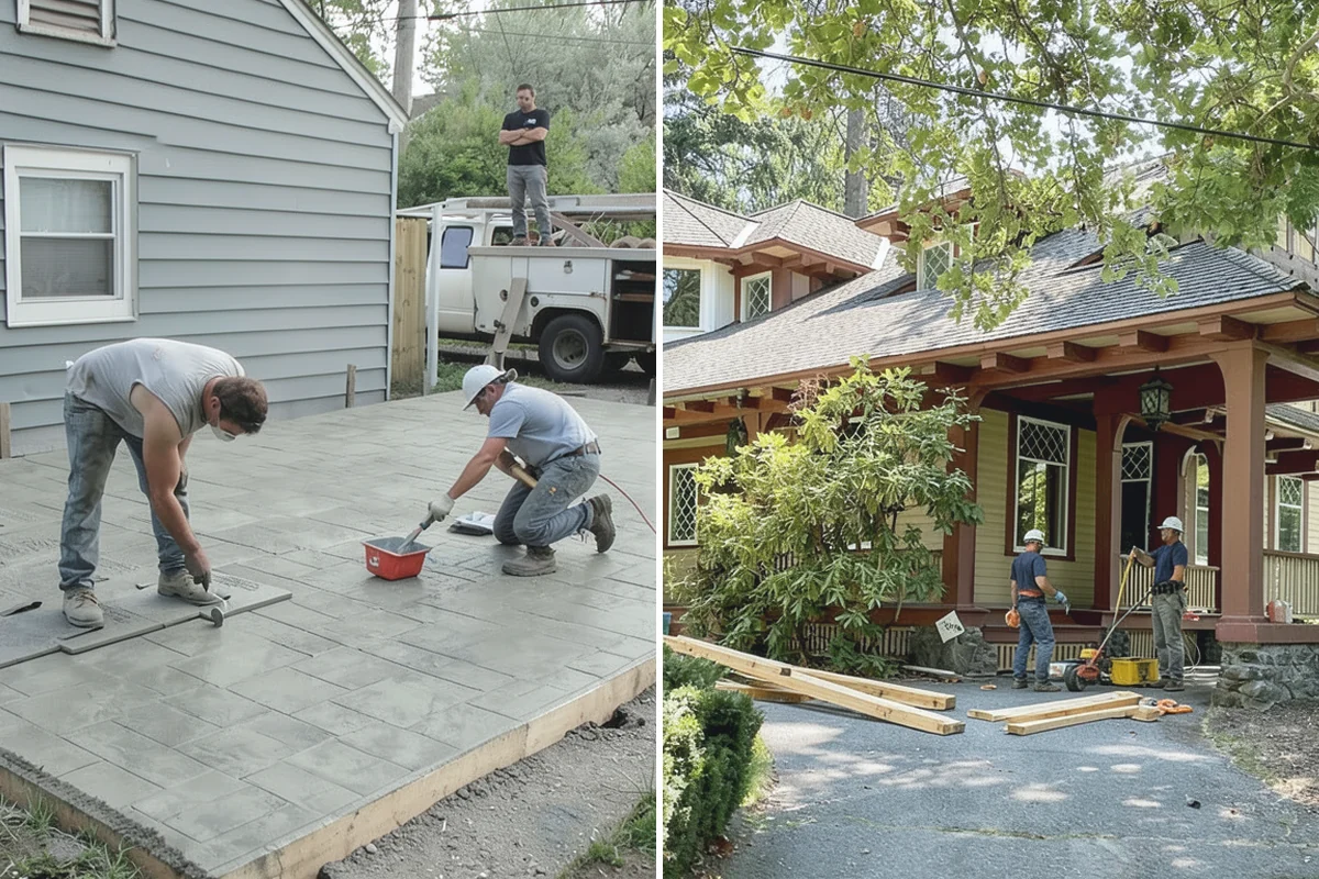 Concrete Steps Construction in Coupeville, Island County, WA - Measure grade and calculate compliant rise and run