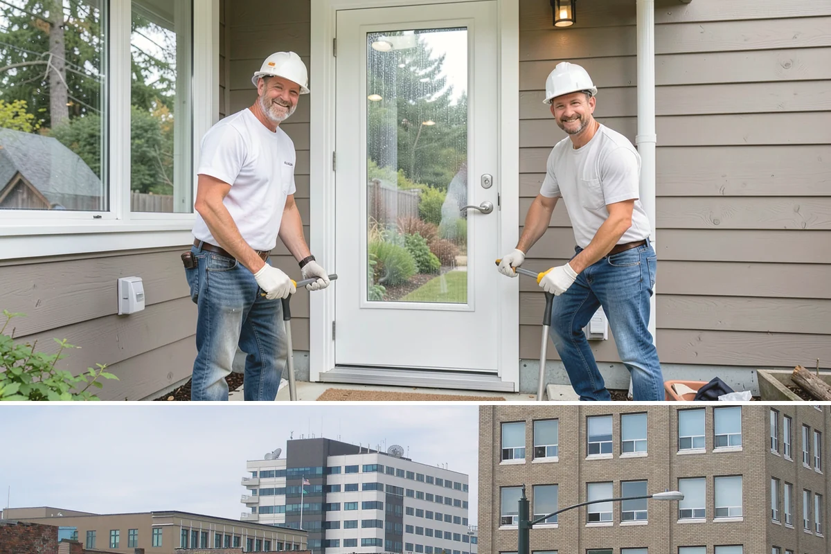 Concrete Steps Construction in Everett, Snohomish County, WA - Summer and early fall provide dependable curing weather for structural stairs before the wet season.