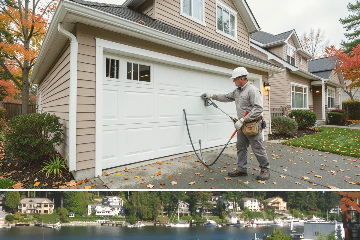 Concrete Steps Construction in Gig Harbor, Pierce County, WA - Summer and early fall provide dependable curing weather for structural stairs before the wet season.