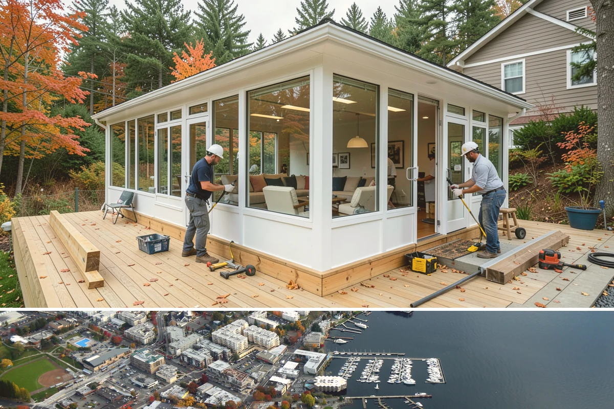 Concrete Steps Construction in Kirkland, King County, WA - Summer and early fall provide dependable curing weather for structural stairs before the wet season.