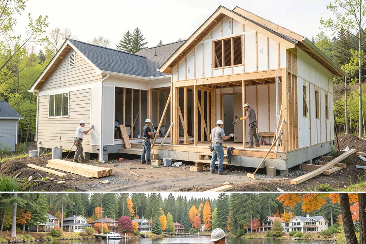 Concrete Steps Construction in La Conner, Skagit County, WA - Summer and early fall provide dependable curing weather for structural stairs before the wet season.