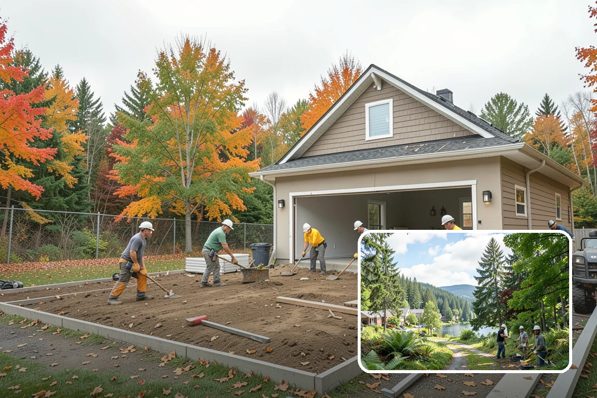 Concrete Steps Construction in Lake Forest Park, King County, WA - Uniform rise and run that meets safety code