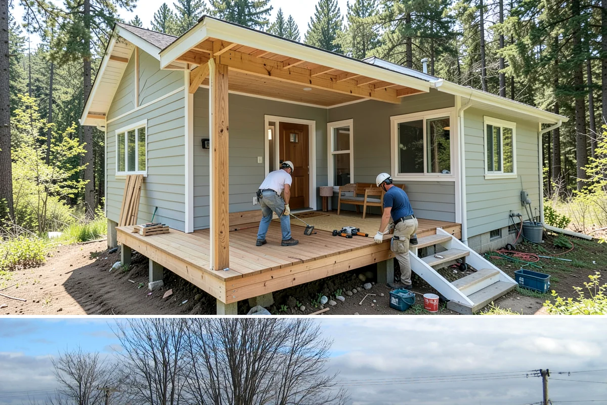 Concrete Steps Construction in Langley, Island County, WA - Summer and early fall provide dependable curing weather for structural stairs before the wet season.