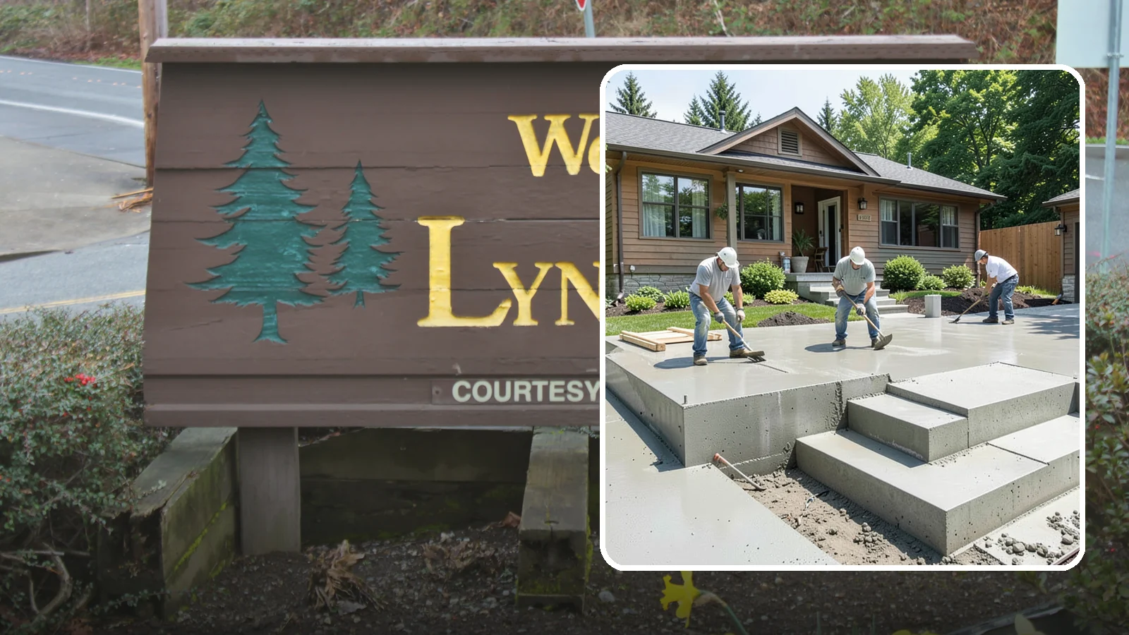 Concrete Steps Construction in Lynnwood, Snohomish County, WA - Solid, code-height concrete steps engineered for safe footing in rain-soaked Puget Sound conditions.