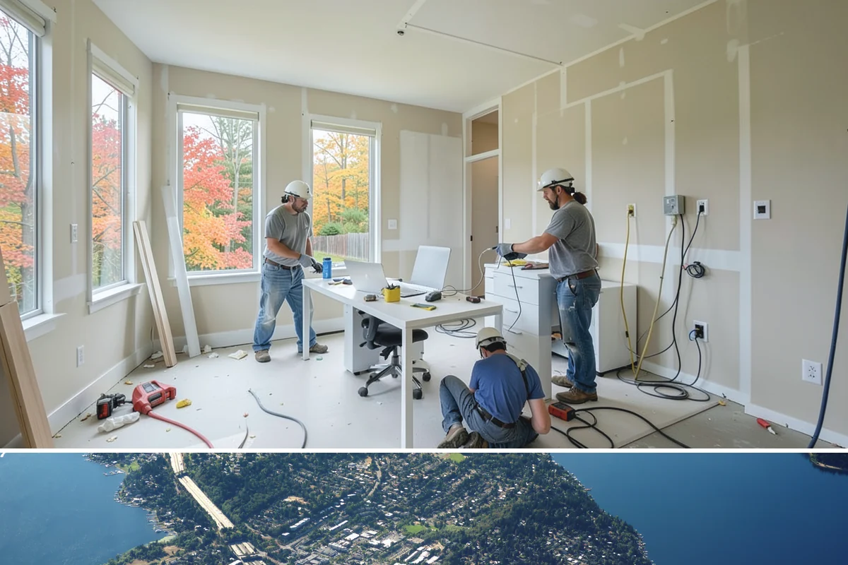 Concrete Steps Construction in Mercer Island, King County, WA - Summer and early fall provide dependable curing weather for structural stairs before the wet season.