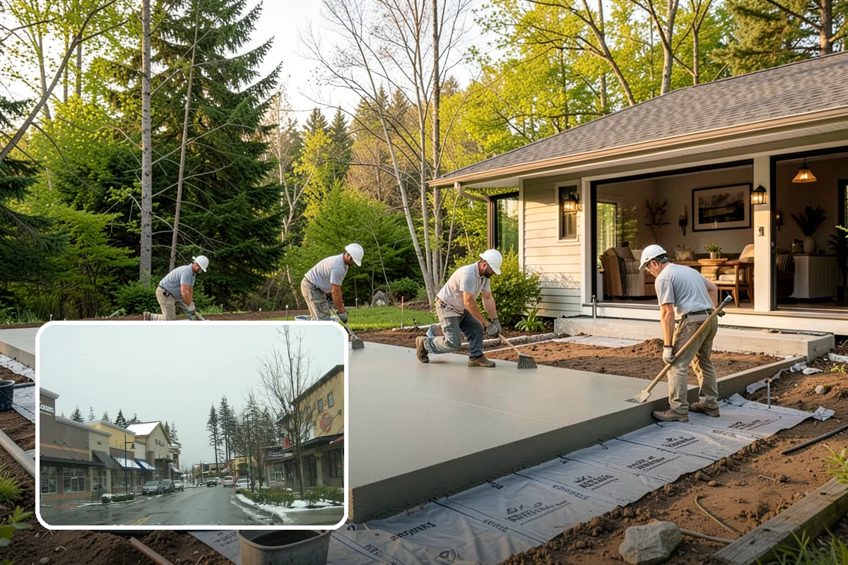 Concrete Steps Construction in Mill Creek, Snohomish County, WA - Uniform rise and run that meets safety code