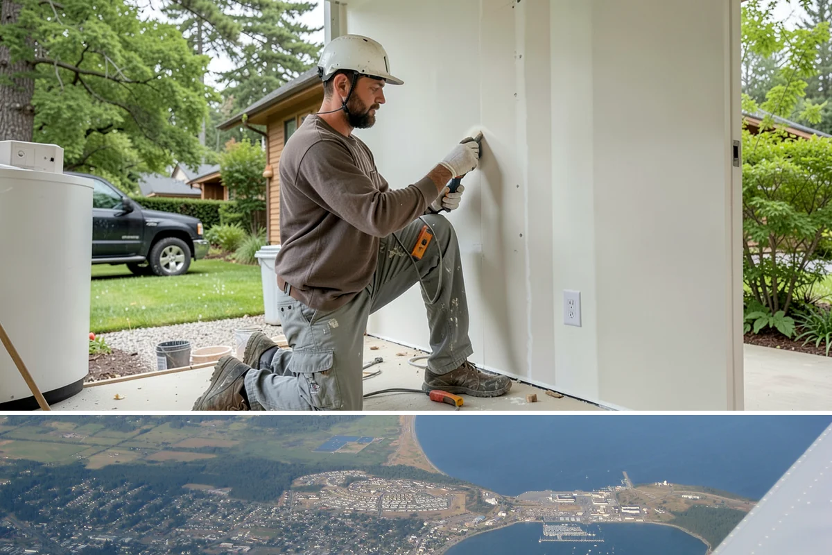 Concrete Steps Construction in Oak Harbor, Island County, WA - Summer and early fall provide dependable curing weather for structural stairs before the wet season.