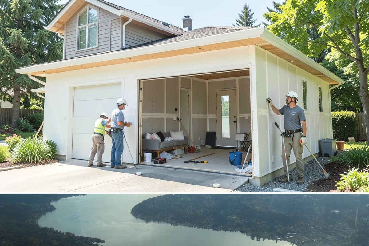 Concrete Steps Construction in Sammamish, King County, WA - Summer and early fall provide dependable curing weather for structural stairs before the wet season.