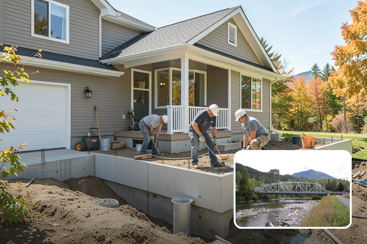 Concrete Steps Construction in Skykomish, King County, WA - Uniform rise and run that meets safety code
