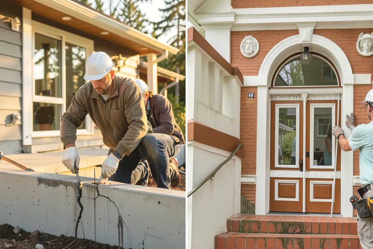 Concrete Steps Construction in Tukwila, King County, WA - Measure grade and calculate compliant rise and run