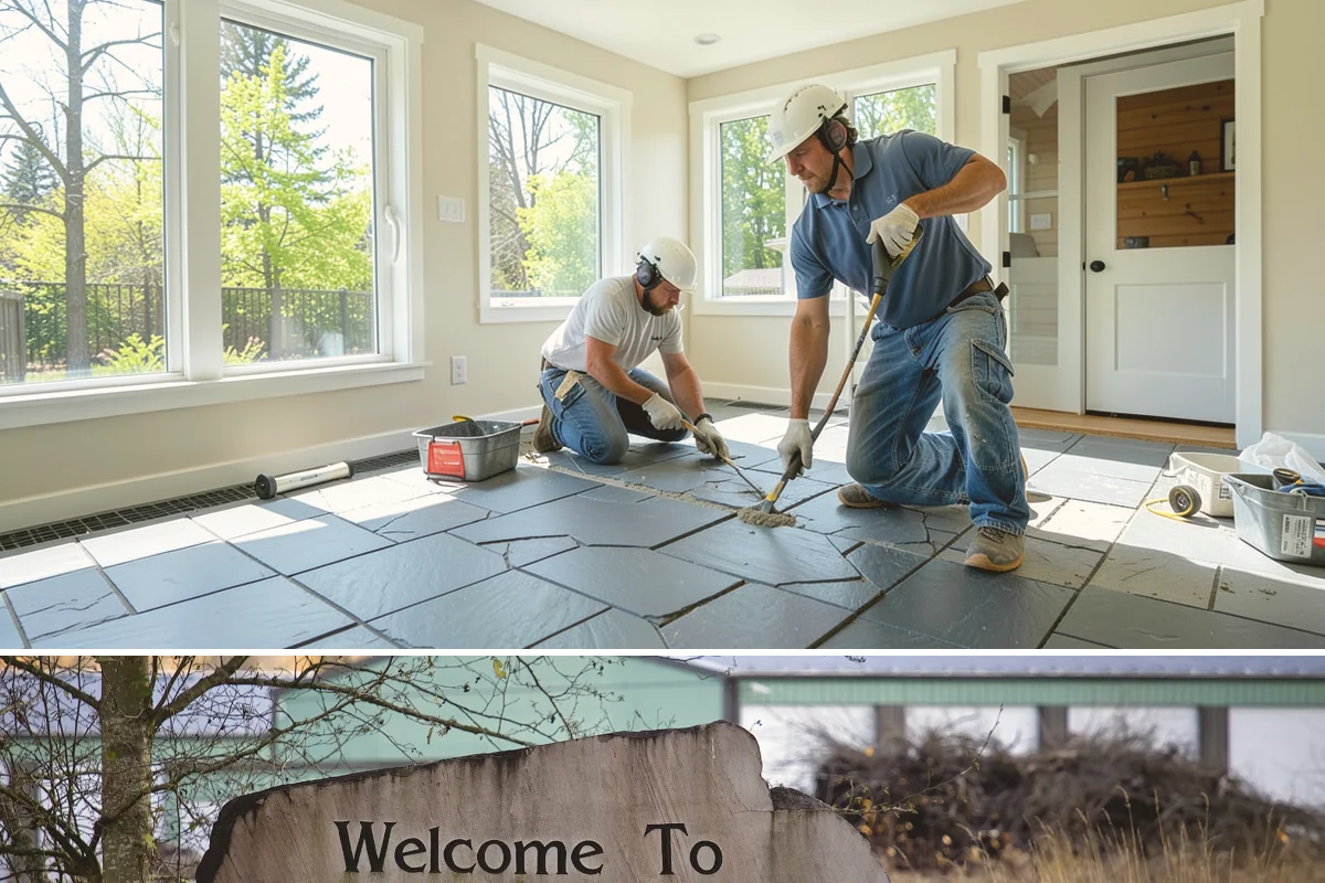 Conservatory Construction in Buckley, Pierce County, WA - The glass roof and walls are installed during dry weather to ensure fully weather-tight seals.