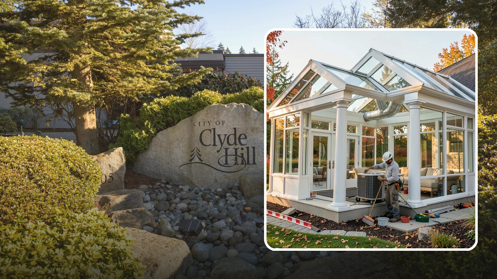 Conservatory Construction in Clyde Hill, King County, WA - An elegant, classically styled glass room addition inspired by traditional garden conservatories.