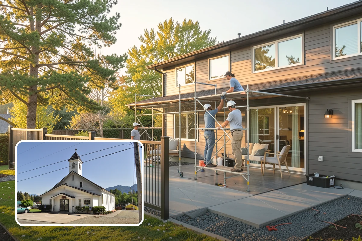 Conservatory Construction in Concrete, Skagit County, WA - Distinctive, classically styled architecture