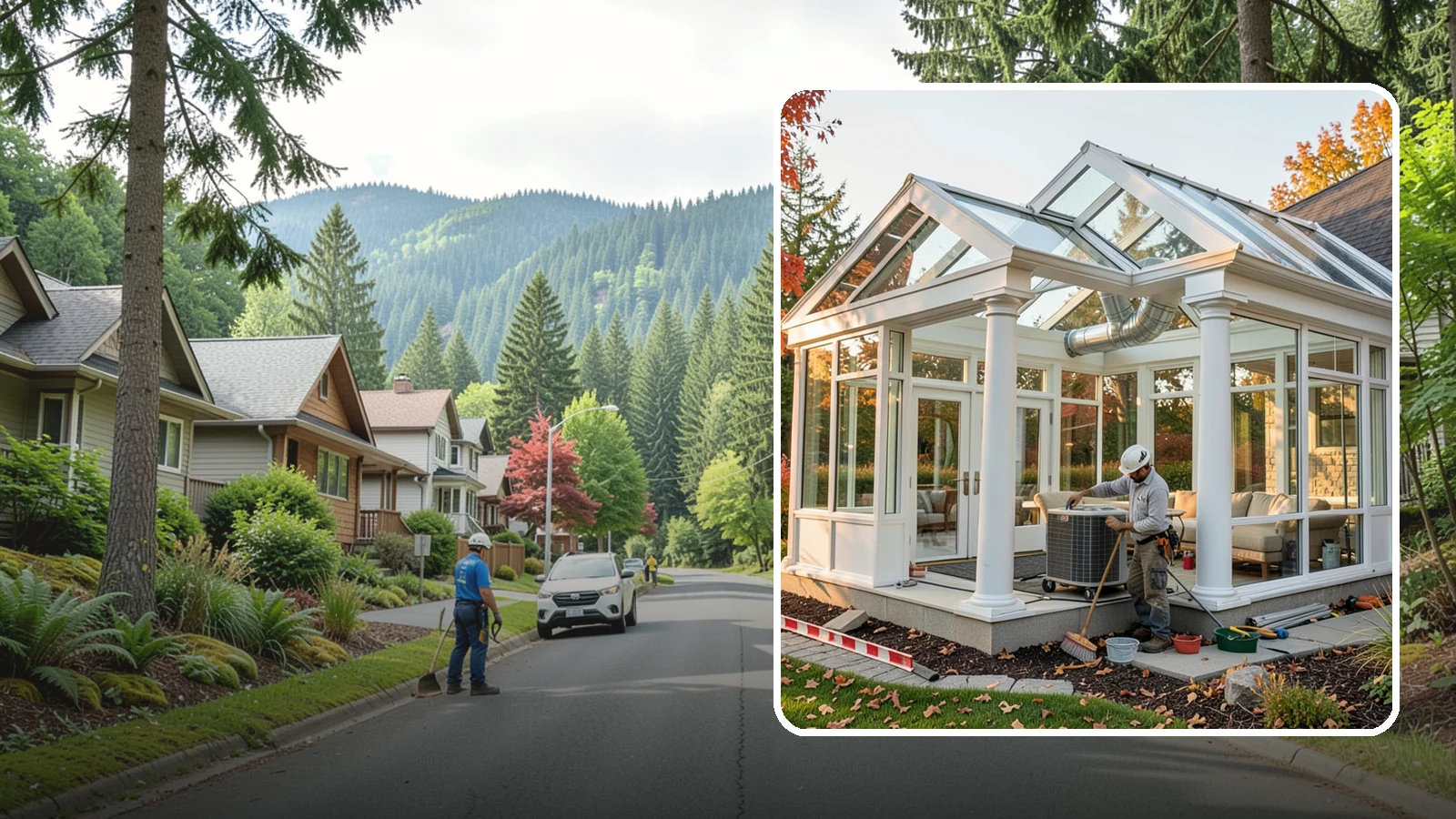 Conservatory Construction in Darrington, Snohomish County, WA - An elegant, classically styled glass room addition inspired by traditional garden conservatories.