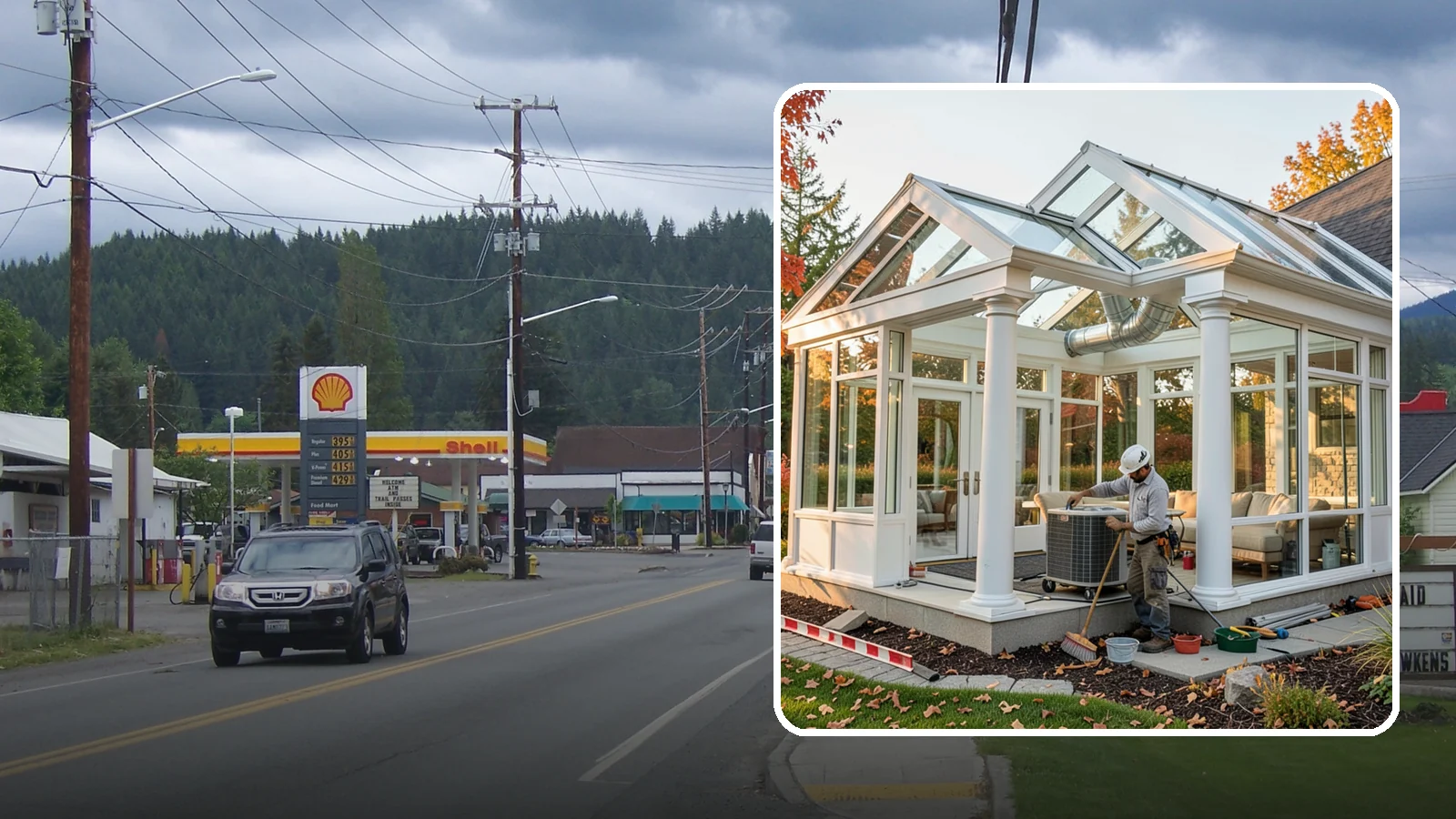 Conservatory Construction in Granite Falls, Snohomish County, WA - An elegant, classically styled glass room addition inspired by traditional garden conservatories.