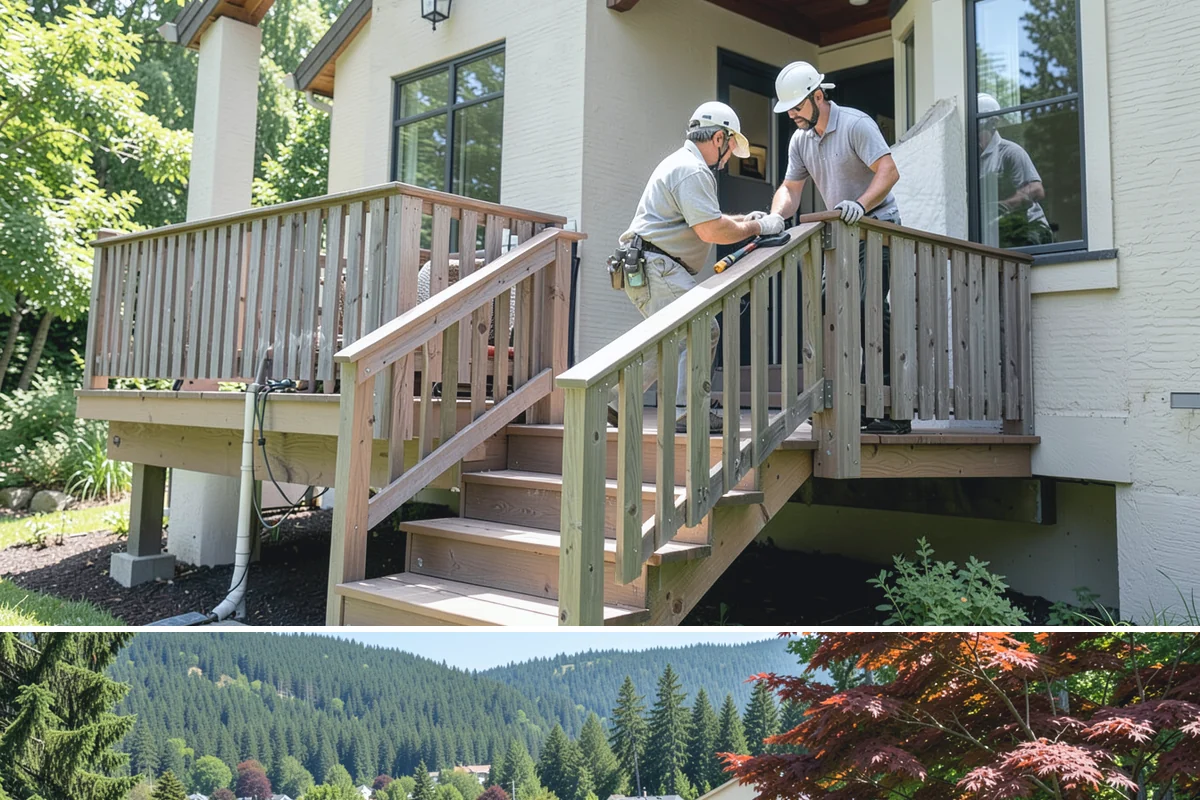 Conservatory Construction in Index, Snohomish County, WA - The glass roof and walls are installed during dry weather to ensure fully weather-tight seals.