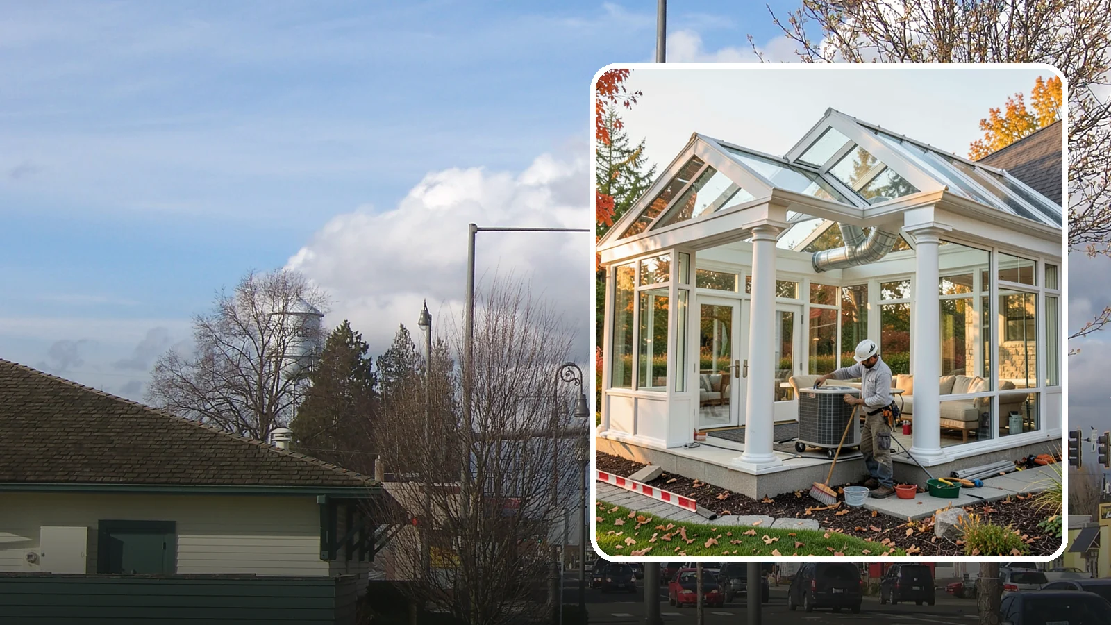 Conservatory Construction in Marysville, Snohomish County, WA - An elegant, classically styled glass room addition inspired by traditional garden conservatories.