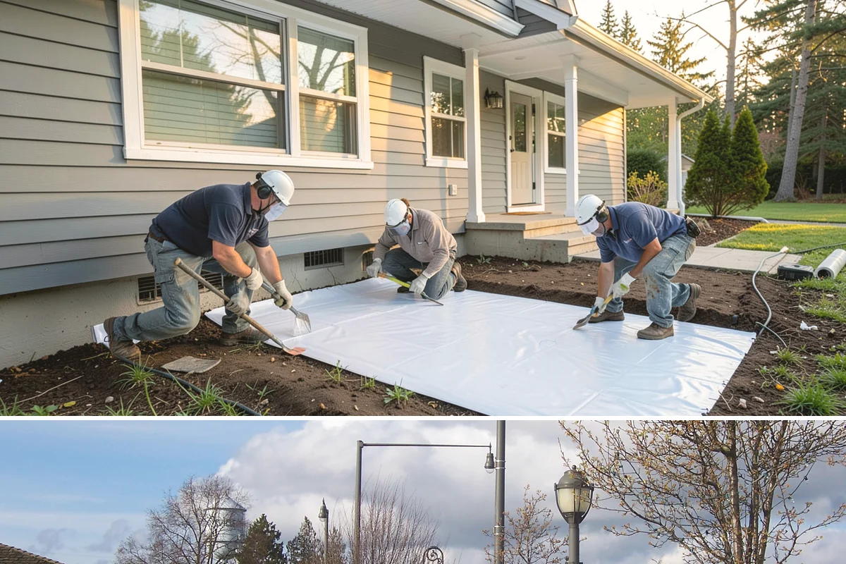 Conservatory Construction in Marysville, Snohomish County, WA - The glass roof and walls are installed during dry weather to ensure fully weather-tight seals.